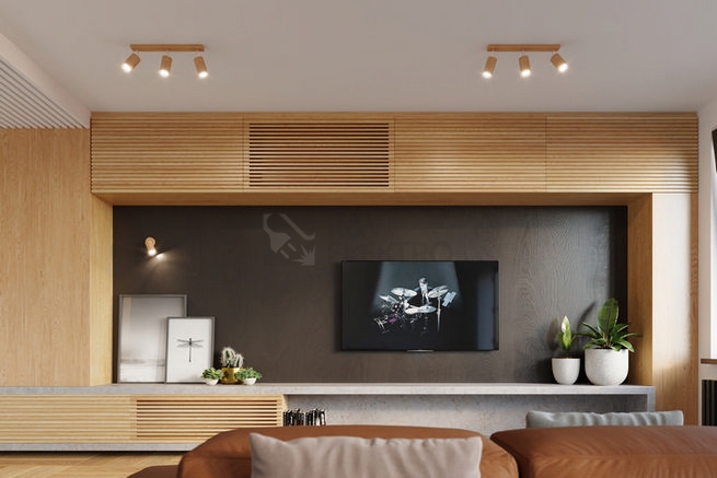 Obrázek produktu Bodové svítidlo SOLLUX Berg 3 GU10 3x40W bez zdroje SL.0703 přírodní dřevo 6