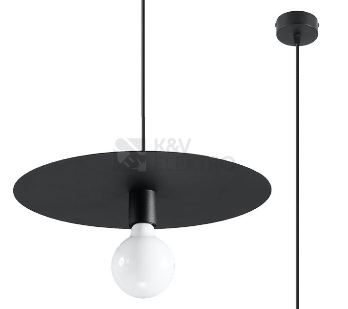Obrázek produktu Lustr SOLLUX Flavio E27 1x60W bez zdroje SL.0853 černá 0