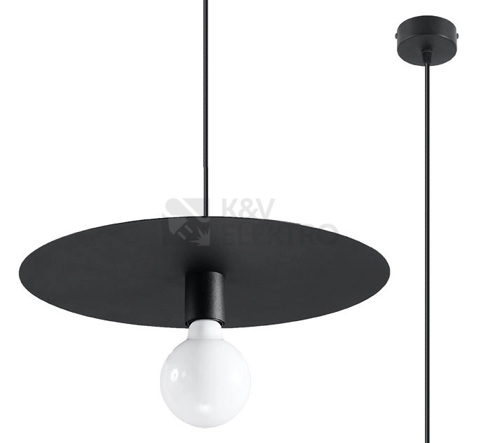 Obrázek produktu Lustr SOLLUX Flavio E27 1x60W bez zdroje SL.0853 černá 0