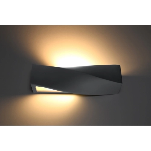 Nástěnné keramické svítidlo SOLLUX Sigma E27 1x60W bez zdroje SL.0869 šedá (obrázek 3)