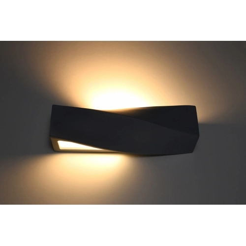 Nástěnné keramické svítidlo SOLLUX Sigma E27 1x60W bez zdroje SL.0870 černá (obrázek 3)