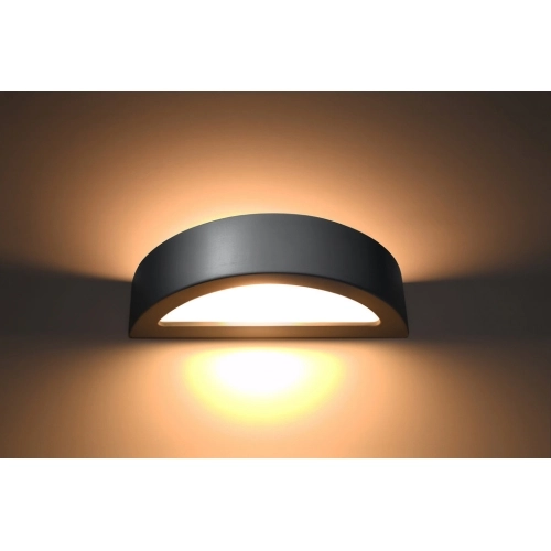 Nástěnné keramické svítidlo SOLLUX Atena E27 1x60W bez zdroje SL.0873 šedá (obrázek 2)