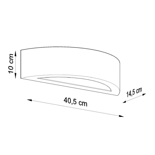 Nástěnné keramické svítidlo SOLLUX Atena E27 1x60W bez zdroje SL.0873 šedá (obrázek 3)