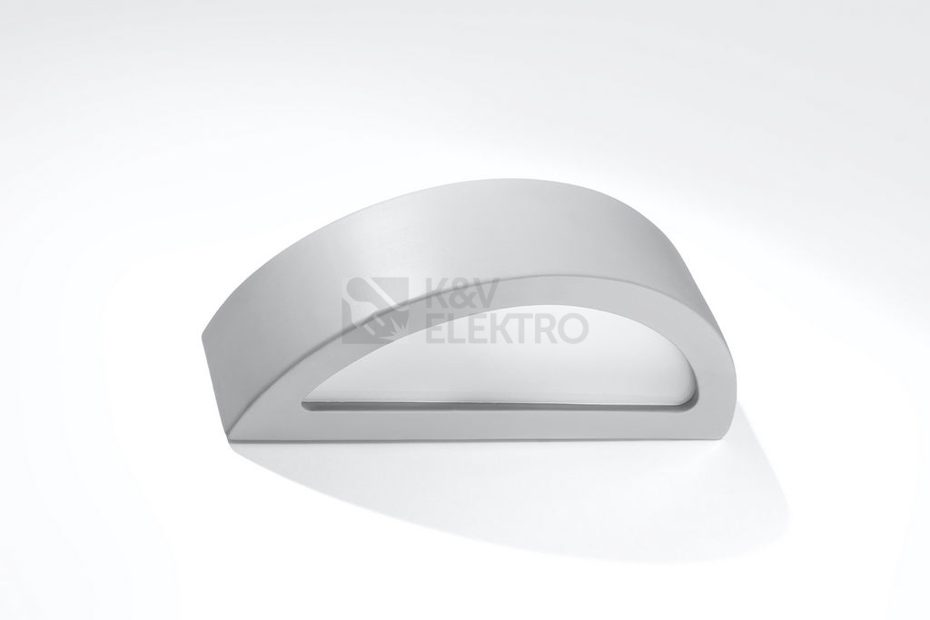 Obrázek produktu Nástěnné keramické svítidlo SOLLUX Atena E27 1x60W bez zdroje SL.0873 šedá 1