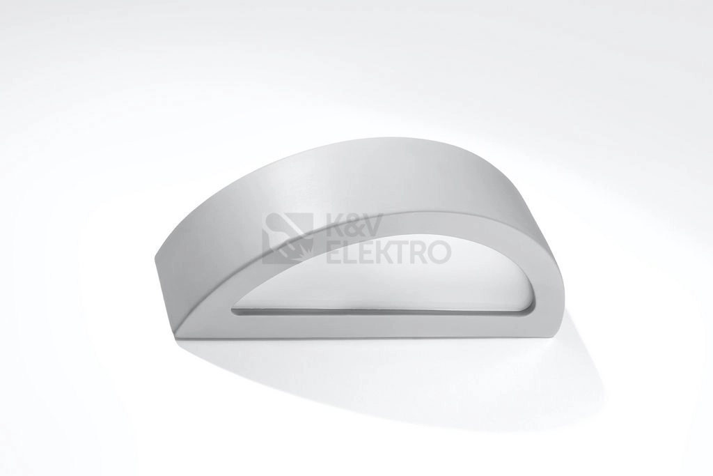 Obrázek produktu Nástěnné keramické svítidlo SOLLUX Atena E27 1x60W bez zdroje SL.0873 šedá 1