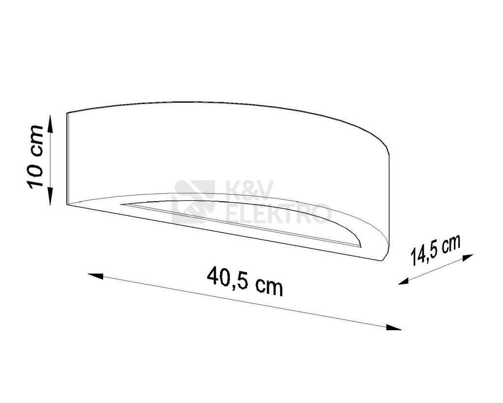 Obrázek produktu Nástěnné keramické svítidlo SOLLUX Atena E27 1x60W bez zdroje SL.0873 šedá 3