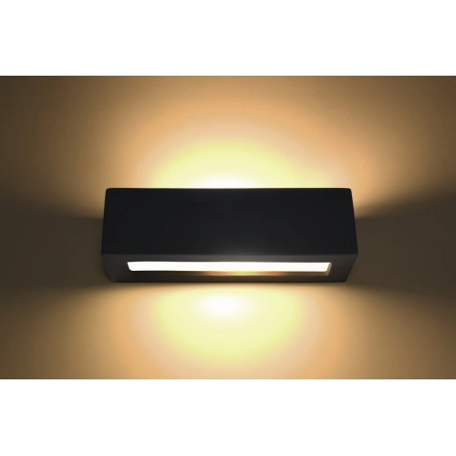 Nástěnné keramické svítidlo SOLLUX Vega E27 1x60W bez zdroje SL.0878 černá (obrázek 3)