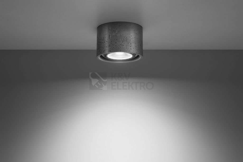 Obrázek produktu Stropní bodové svítidlo SOLLUX Basic 1 GU10 1x40W bez zdroje SL.0881 beton 2