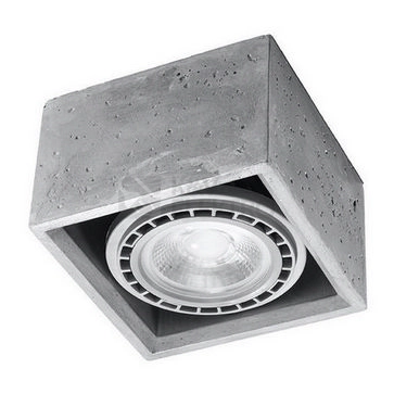 Obrázek produktu Stropní svítidlo SOLLUX Quatro 1 GU10 1x40W bez zdroje SL.0883 beton 0
