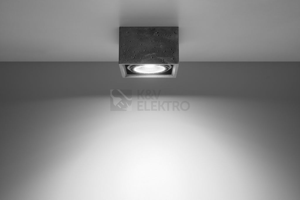 Obrázek produktu Stropní svítidlo SOLLUX Quatro 1 GU10 1x40W bez zdroje SL.0883 beton 2