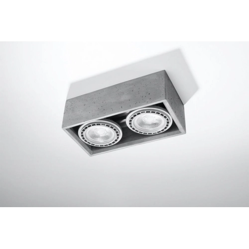 Stropní svítidlo SOLLUX Quatro 2 GU10 2x40W bez zdroje SL.0884 beton (obrázek 2)