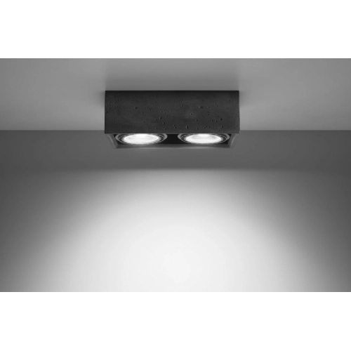 Stropní svítidlo SOLLUX Quatro 2 GU10 2x40W bez zdroje SL.0884 beton (obrázek 4)