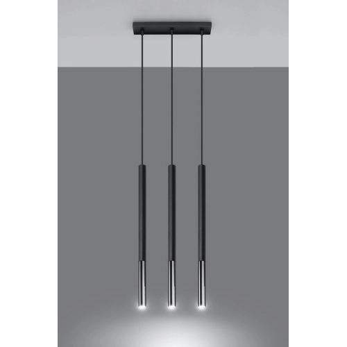 Lustr SOLLUX Mozaica 3l G9 3x40W bez zdroje SL.0886 černá/chrom (obrázek 4)