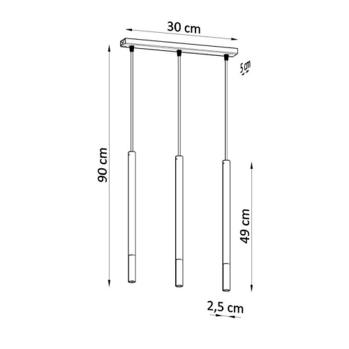 Lustr SOLLUX Mozaica 3l G9 3x40W bez zdroje SL.0886 černá/chrom (obrázek 3)