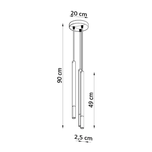 Lustr SOLLUX Mozaica 3p G9 3x40W bez zdroje SL.0887 černá/chrom (obrázek 4)