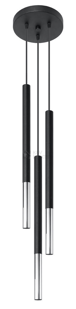 Obrázek produktu Lustr SOLLUX Mozaica 3p G9 3x40W bez zdroje SL.0887 černá/chrom 0