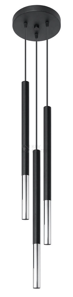 Obrázek produktu Lustr SOLLUX Mozaica 3p G9 3x40W bez zdroje SL.0887 černá/chrom 0