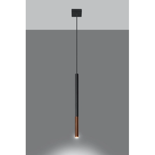 Lustr SOLLUX Mozaica 1 G9 1x40W bez zdroje SL.0888 černá/měď (obrázek 2)