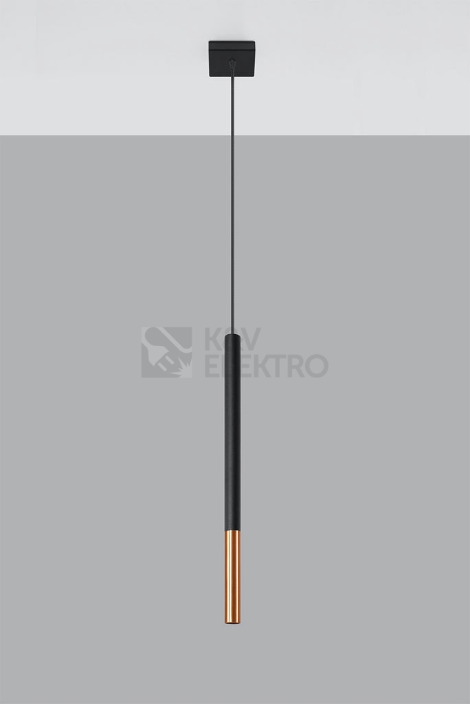 Obrázek produktu Lustr SOLLUX Mozaica 1 G9 1x40W bez zdroje SL.0888 černá/měď 1