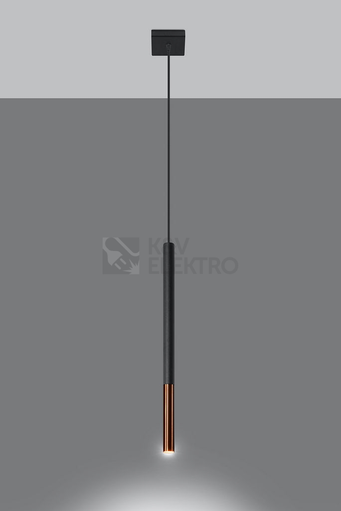 Obrázek produktu Lustr SOLLUX Mozaica 1 G9 1x40W bez zdroje SL.0888 černá/měď 2