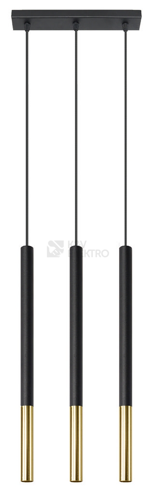 Obrázek produktu Lustr SOLLUX Mozaica 3l G9 3x40W bez zdroje SL.0892 černá/zlato 0