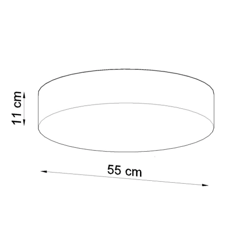 Stropní svítidlo SOLLUX Arena 55cm E27 4x60W bez zdroje SL.0917 černá (obrázek 4)