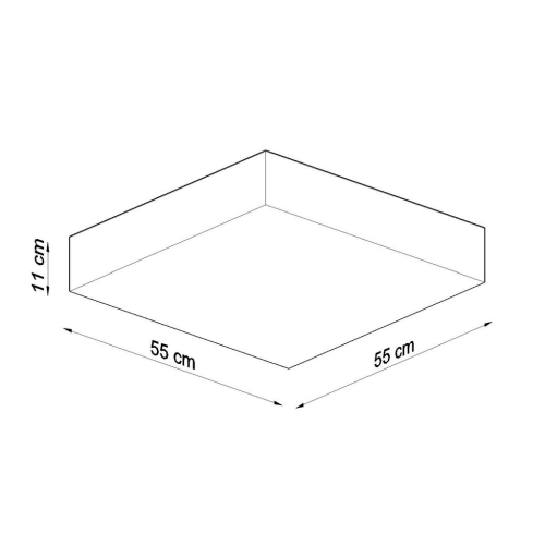 Stropní svítidlo SOLLUX Horus 55cm E27 4x60W bez zdroje SL.0922 bílá (obrázek 3)