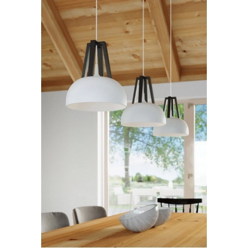 Závěsné svítidlo Sollux SL.0387 E27 60W bílá/černá (obrázek 8)