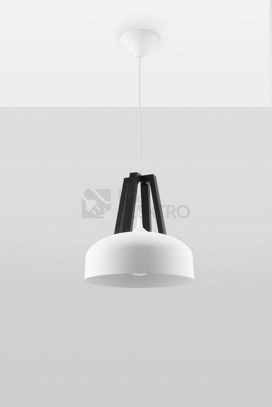 Obrázek produktu Závěsné svítidlo Sollux SL.0387 E27 60W bílá/černá 1