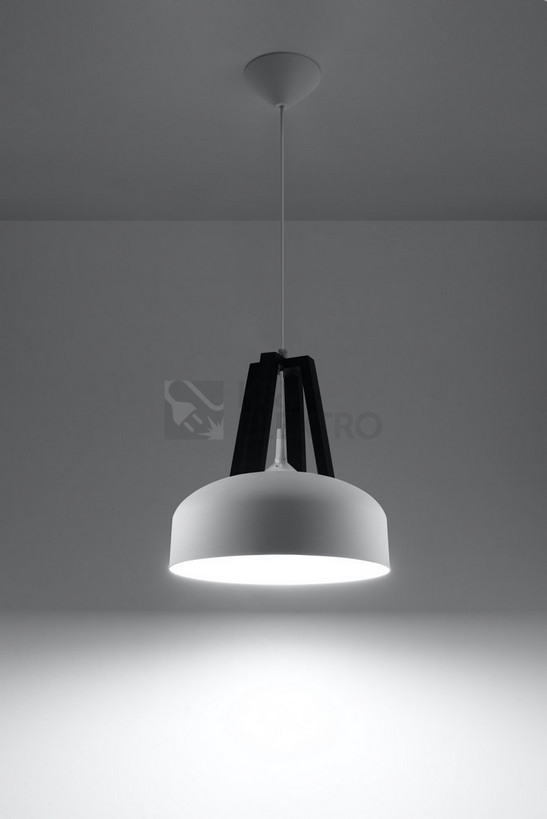 Obrázek produktu Závěsné svítidlo Sollux SL.0387 E27 60W bílá/černá 2