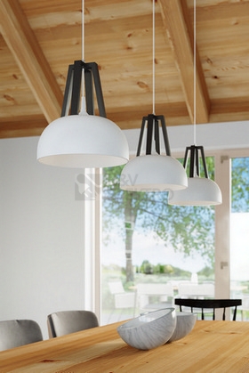 Obrázek produktu Závěsné svítidlo Sollux SL.0387 E27 60W bílá/černá 7