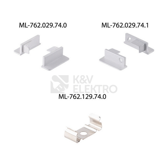 Obrázek produktu Vestavný hliníkový profil McLED VE 24x10mm s mléčným difuzorem 2M ML-761.029.74.2 8