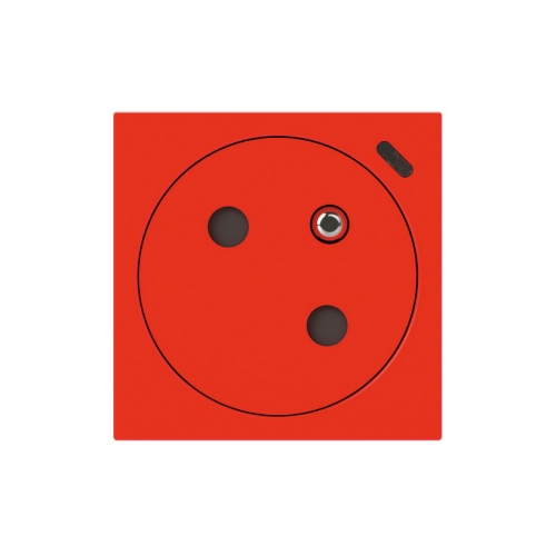 Legrand Mosaic zásuvka červená s indikátorem funkce 077128L