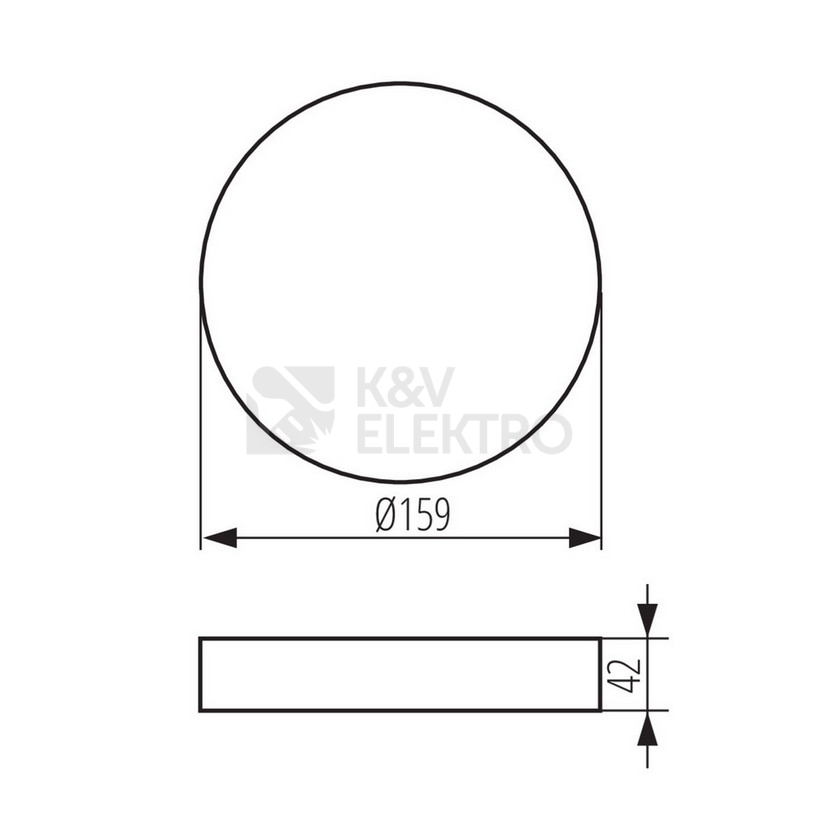 Obrázek produktu Montážní rámeček Kanlux AREL FRAME DO 14W W 33651 1