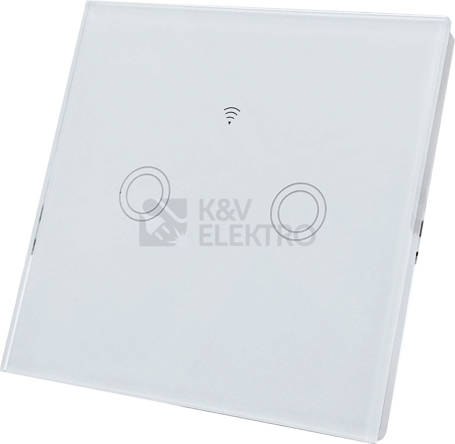 Obrázek produktu Bezdrátový spínač Greenlux GXSH041 WiFi 2SWITCH bílé sklo 0