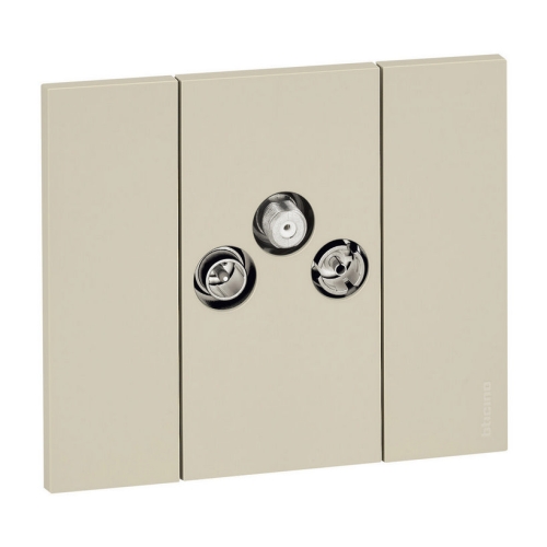 Bticino Living now TV+RD+SAT zásuvka 2 moduly K4210M2D