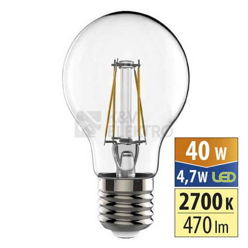 Obrázek produktu LED žárovka E27 McLED 4,7W (40W) teplá bílá (2700K) ML-321.063.87.0 0