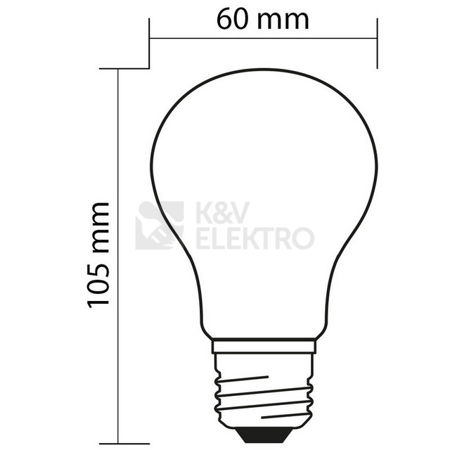 Obrázek produktu LED žárovka E27 McLED 4,7W (40W) teplá bílá (2700K) ML-321.063.87.0 3