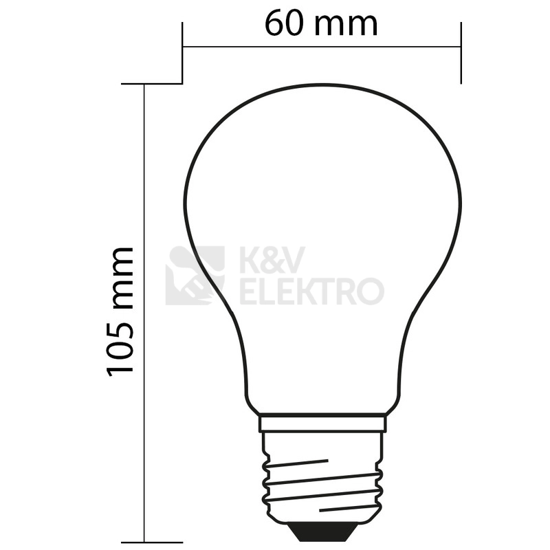 Obrázek produktu LED žárovka E27 McLED 4,7W (40W) teplá bílá (2700K) ML-321.063.87.0 3
