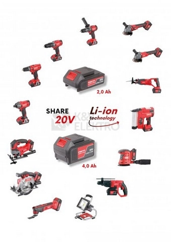 Obrázek produktu Aku mečová pila (ocaska) FESTA SHARE20V 28055 20V bez nabíječky a baterie 1