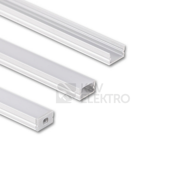 Obrázek produktu Přisazený hliníkový profil McLED PM 12x7mm včetně mléčného difuzoru 2m ML-761.010.74.2 0