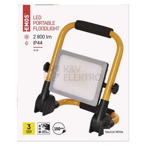 Obrázek produktu  Přenosný LED reflektor 31W EMOS ILIO ZS3332 16