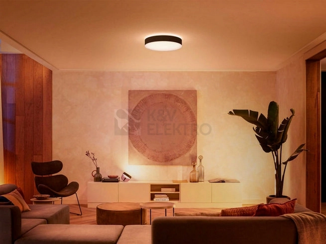 Obrázek produktu Bluetooth LED stropní svítidlo Philips Hue Enrave L 41160/30/P6 černá 33,5W 2200-6500K s dálkovým ovladačem 2