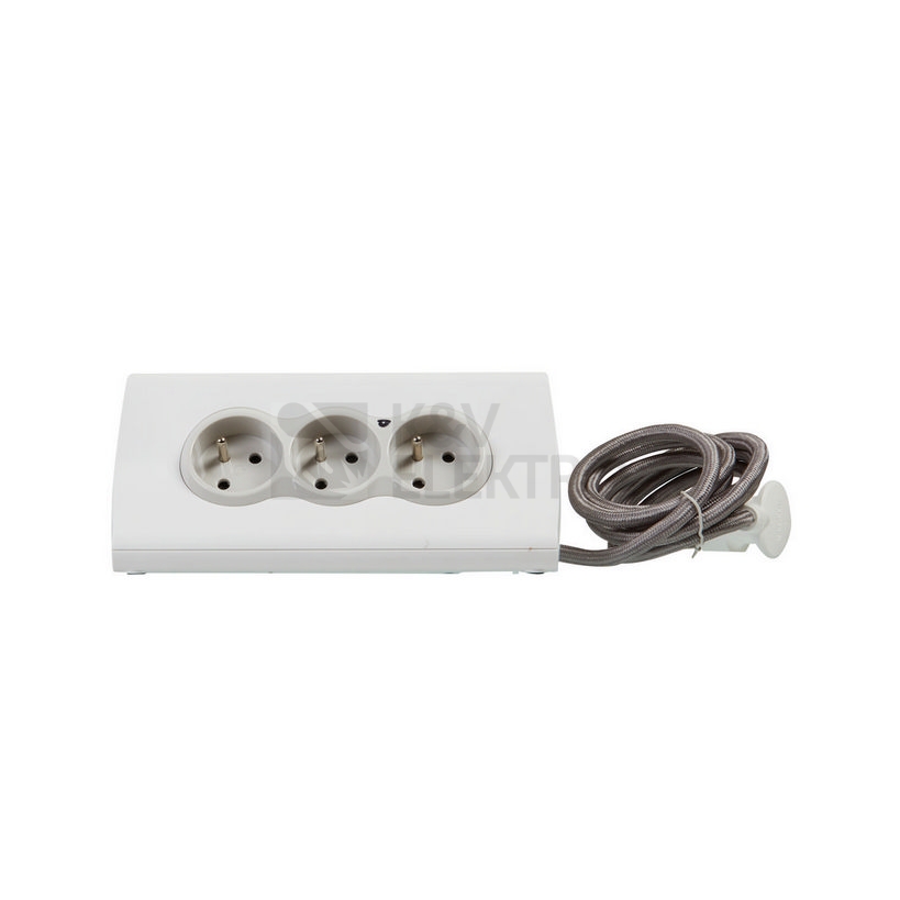 Obrázek produktu Prodlužovací kabel 1,5m 3zásuvky USB A+A s vypínačem se stojanem na tablet Legrand 50410 bílá 6