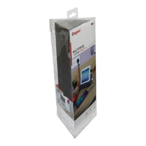 Prodlužovací kabel 1,5m 3zásuvky USB A+A s vypínačem se stojanem na tablet Legrand 50411 černá (obrázek 7)
