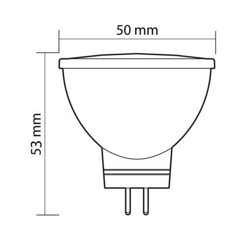 LED žárovka GU5,3 MR16 McLED 4,6W (35W) neutrální bílá (4000K), reflektor 12V 100° ML-312.159.87.0 (obrázek 9)