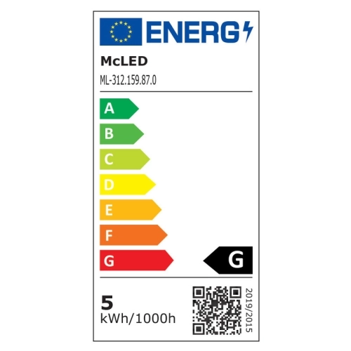 LED žárovka GU5,3 MR16 McLED 4,6W (35W) neutrální bílá (4000K), reflektor 12V 100° ML-312.159.87.0 (obrázek 7)