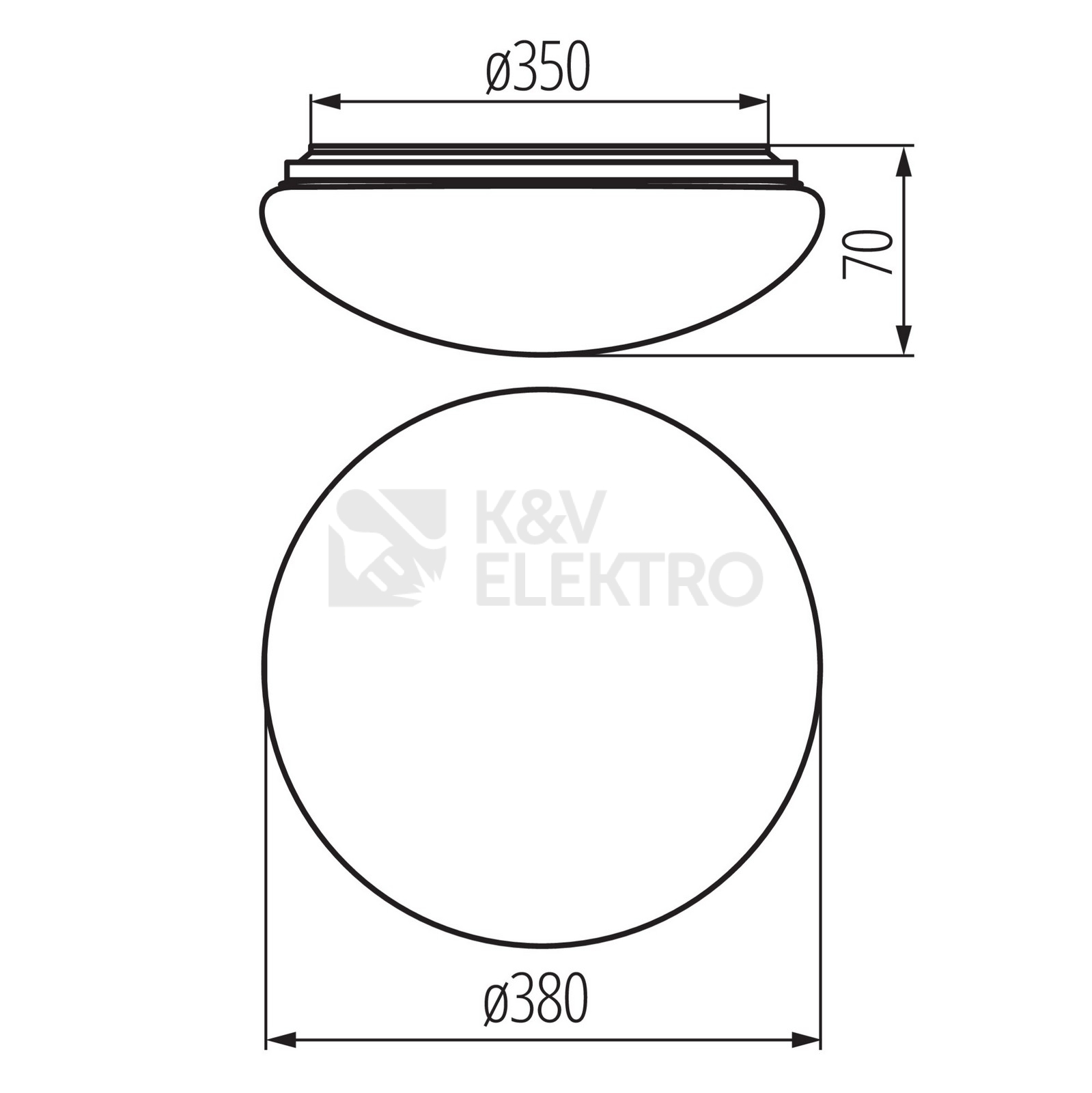 Obrázek produktu LED svítidlo Kanlux Miledo CORSO LED V2 24-NW IP44 neutrální bílá 380mm 31222 6