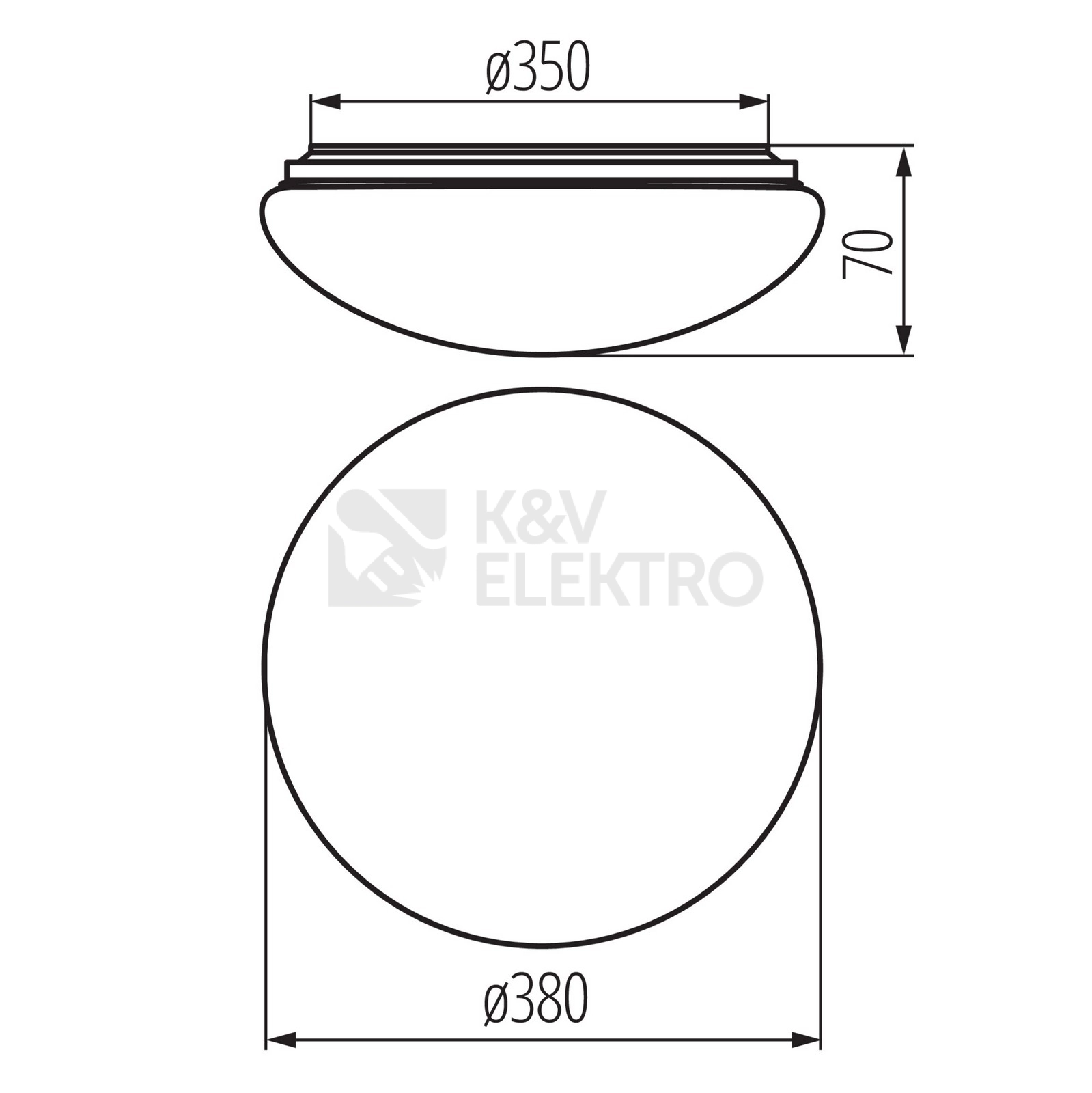 Obrázek produktu LED svítidlo Kanlux Miledo CORSO LED V2 24-NW IP44 neutrální bílá 380mm 31222 6
