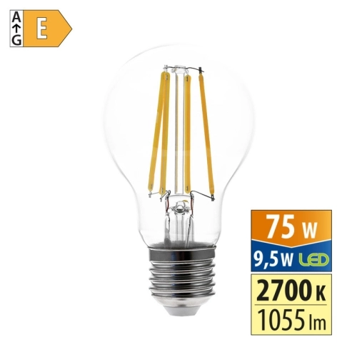 LED žárovka E27 McLED 9,5W (75W) teplá bílá (2700K) ML-321.077.87.0